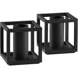 Audo Copenhagen Kubus Micro Stage Sort Lysestage 3.6cm 2stk