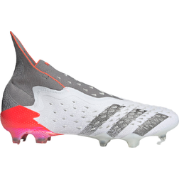 adidas Predator Freak + FG M - Cloud White/Iron Metallic/Solar Red