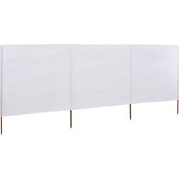 vidaXL 3-panel Wind Screen