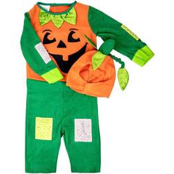 Déguisement citrouille avec feuille bébé Halloween Taille à mois