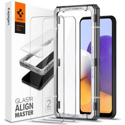 Spigen GLAS.tR AlignMaster Screen Protector for Galaxy A22 5G 2-Pack