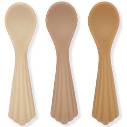 Konges Sløjd Silicone Clam Spoons Shell 3-pack