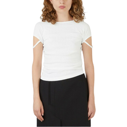 Helmut Lang Little Ribbed Tee - White