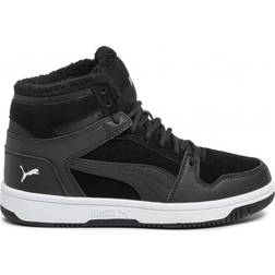 Puma Junior Rebound Layup Fur - Black/White