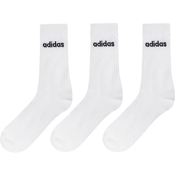 Adidas Half-Cushioned Crew Socks 3-pack - White/Black