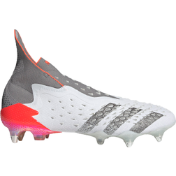 Adidas Predator Freak+ SG - Cloud White/Iron Metallic/Solar Red