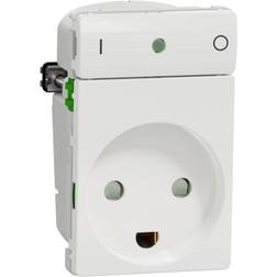 Lauritz Knudsen LK Fuga Wiser m/jord 1.5 Modul - Hvid