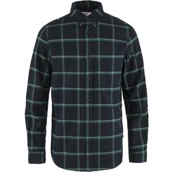 Fjällräven Övik Comfort Flannel Shirt - Dark Navy/Arctic Geen