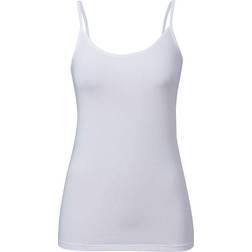 Trofé Cotton Camisole Narrow Straps 2P - Wit Katoen