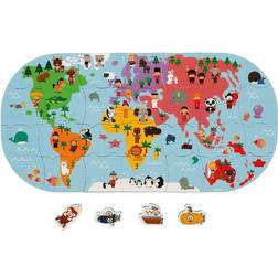 Janod Puzzle cartes du monde pour le bain