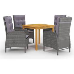 vidaXL 3067681 Patio Dining Set, 1 Table incl. 4 Chairs