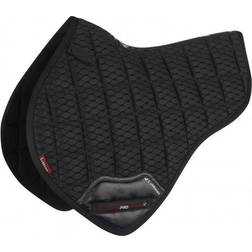 LeMieux Tapis de selle pour cheval demi-carré en maille Contact Half Square Noir