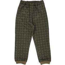 Wheat Alex Thermo Pants - Olive Check (7580e/8580e-978R-4215)