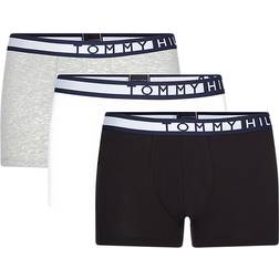 Tommy Hilfiger Statement Waistband Trunks 3-pack - Pvhblack/Pvhwhite/Greyhtr