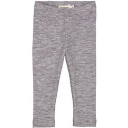 MarMar Copenhagen Leg Wool Rib Leggings - Grey Melange