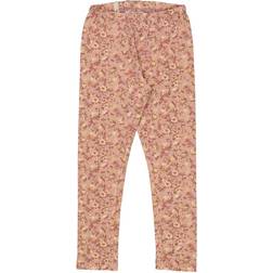 Wheat Jersey Leggings - Rose Snow Flowers (4853e/ 0853e-180-9023)