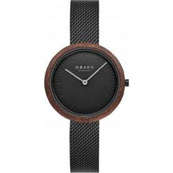 Obaku Ladies Trae Lille Charcoal (V245LXBBMB)