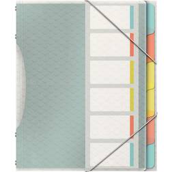 Esselte Divider Book Esselte Colour'Ice with 6 Tabs