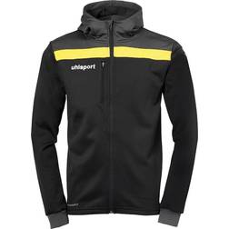 Uhlsport Offense 23 Multi Hood Jacket Men - Black/Anthracite/Lime Yellow