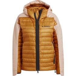 Adidas Women's Terrex Myshelter Down Hooded Jacket - Mesa/Halo Blush