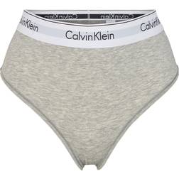 Calvin Klein Modern Cotton High Waisted Bikini Brief - Grey Heather