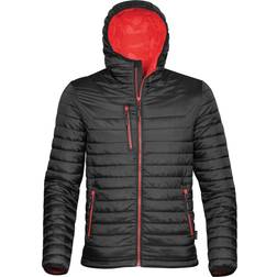 Stormtech Gravity Hooded Thermal Winter Jacket - Black/True Red