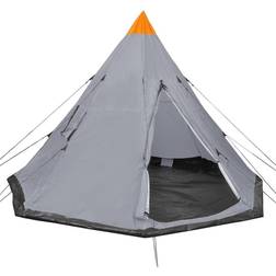 vidaXL Tenda per 4 Persone Multicolore