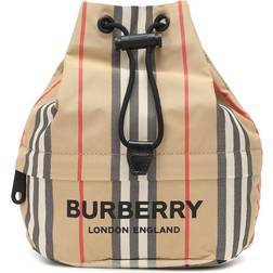 Burberry Icon Stripe Drawcord Pouch - Archive Beige