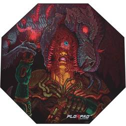 Florpad Rex Bite Floor Mat - Gray/Red