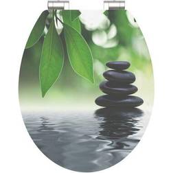 SCHÜTTE Siège De Toilette Brillant Avec Fermeture En Douceur OASIS MDF Cuvette
