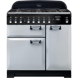 Rangemaster ELA90DFFRP/ Elan Deluxe 90cm Dual Fuel Silver