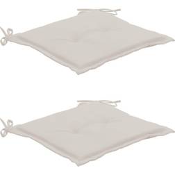 vidaXL 2-pack Stolehynde Hvid (50x50cm)