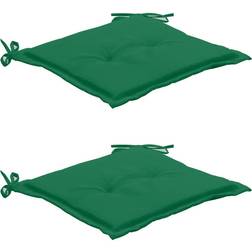 vidaXL 2-pack Stolsdyna Grön (50x50cm)