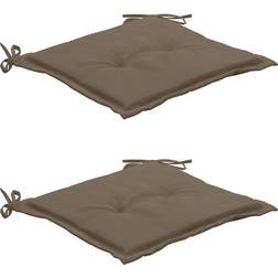 vidaXL 2-pack Cuscino per sedia Marrone (50x50cm)