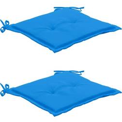 vidaXL 2-pack Stolsdyna Blå (50x50cm)