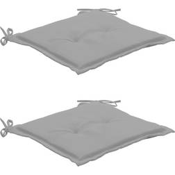 vidaXL 2-pack Coussin de chaise Gris (50x50cm)