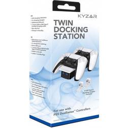 Kyzar PS5 Twin Docking Station - Black/White