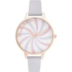 Olivia Burton Candy Shop Glitter Lolly Demi Violet Rose (OB16CD03)