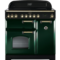 Rangemaster Classic Deluxe CDL90ECRG/B 90cm Electric Green, White, Blue