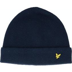 Lyle & Scott Bonnet Laine Marine Bleu Bleu Foncé