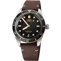 Oris Divers Sixty-Five (73377074354LSDARKBROWN)