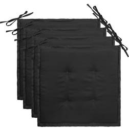 vidaXL 112792 Stolehynde Sort (40x40cm)