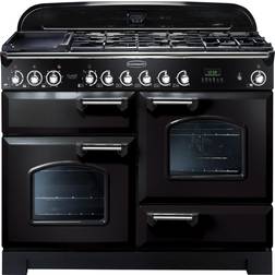 Rangemaster Classic Deluxe CDL110DFFBL/C 110cm Dual Fuel Black