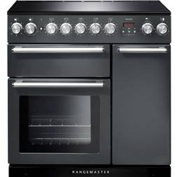 Rangemaster Nexus NEX90EISL/C 90cm Electric Range Cooker with Induction Hob Grey