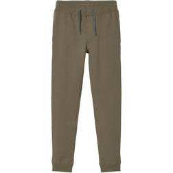 Name It Brushed Sweat Pants - Stone Gray (13153665)