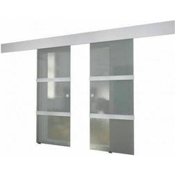 vidaXL 273735 Skydedør Klart glas (75x205cm)