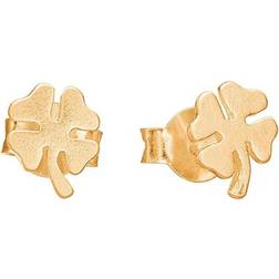 ENAMEL Copenhagen Clover Stud - Gold