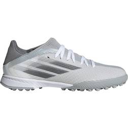 adidas Junior X Speedflow.3 TF - Cloud White/Iron Metallic/Solar Red