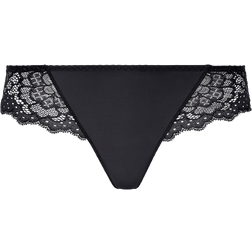 Simone Pérèle Caresse Lace-Side Cheeky Tanga - Noir