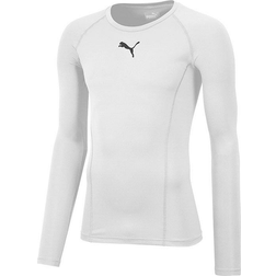 Puma Baselayer a Maniche Lunghe - Blanc